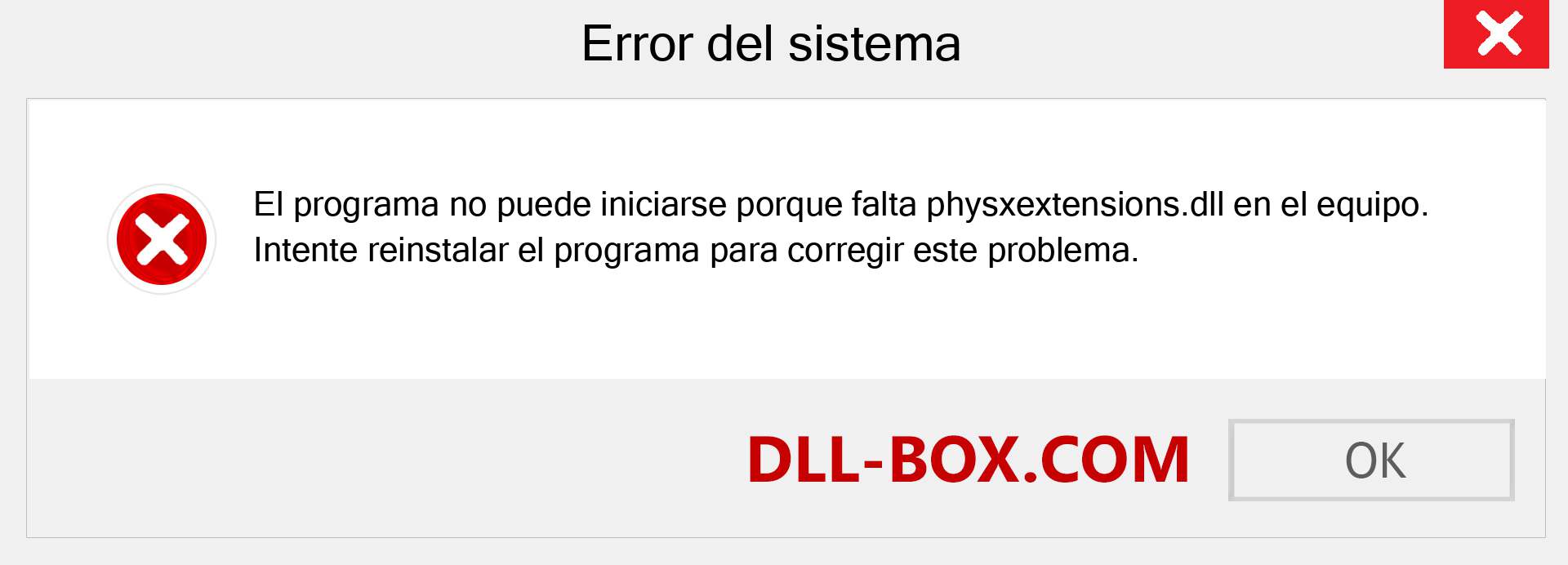 ¿Falta el archivo physxextensions.dll ?. Descargar para Windows 7, 8, 10 - Corregir physxextensions dll Missing Error en Windows, fotos, imágenes